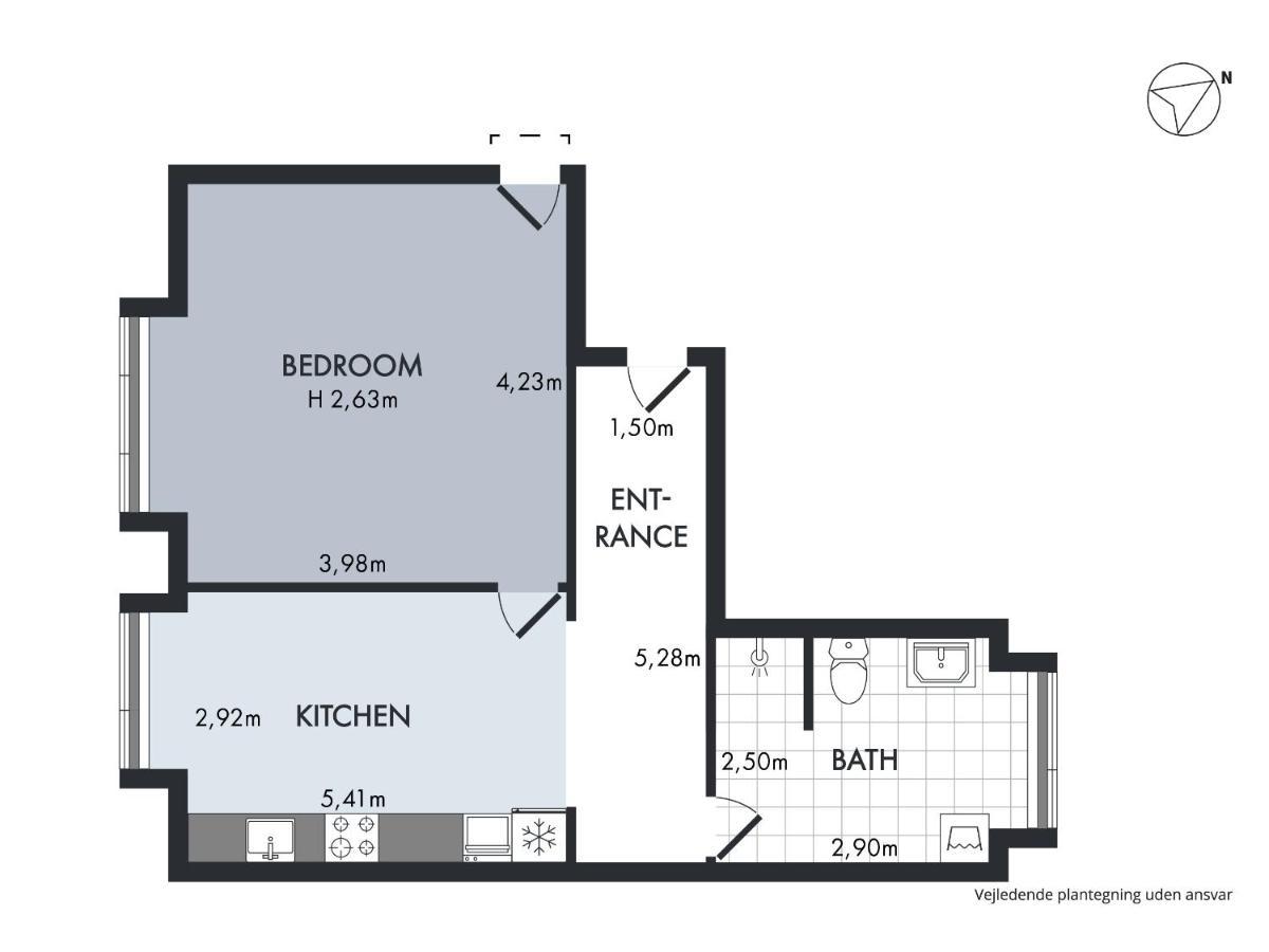 Sanders Fjord - Inviting One-Bedroom Apartment In Center Of Роскілле Екстер'єр фото